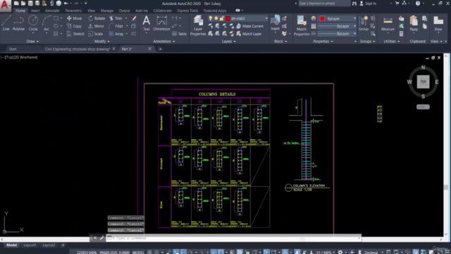 Civil Engineering Structural Shop Drawing in AutoCAD - Coupon