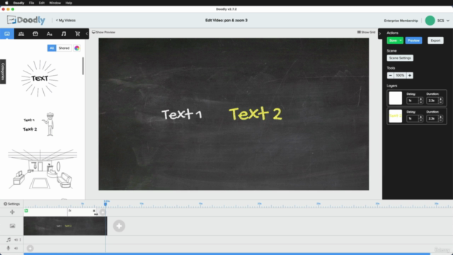 Doodly実践コース基礎から応用まで Path, Pan & Zoom, 活用アイディアなども解説 – Screenshot 2