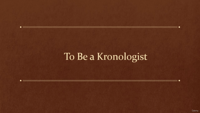 Fundamentals of Kronology - To Be a Kronologist – Screenshot 1