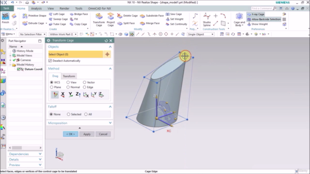 NX Realize Shape – Screenshot 1