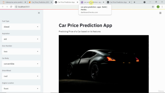 Data Science: Car Price Prediction-Model Building Deployment – Screenshot 3