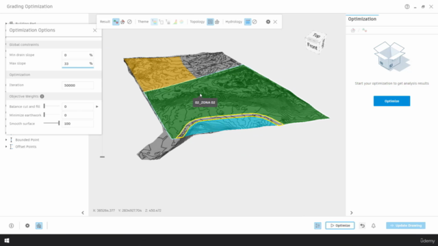 Autodesk civil 3d  modulo Grading Optimization – Screenshot 3