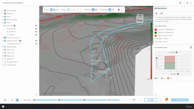 Autodesk civil 3d  modulo Grading Optimization – Screenshot 4