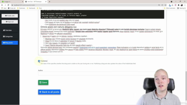 Blazor - Real World Developer Portfolio (WASM + Web API) – Screenshot 3
