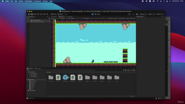 UnityでFlappyBird風ゲームを作ろう – Screenshot 1