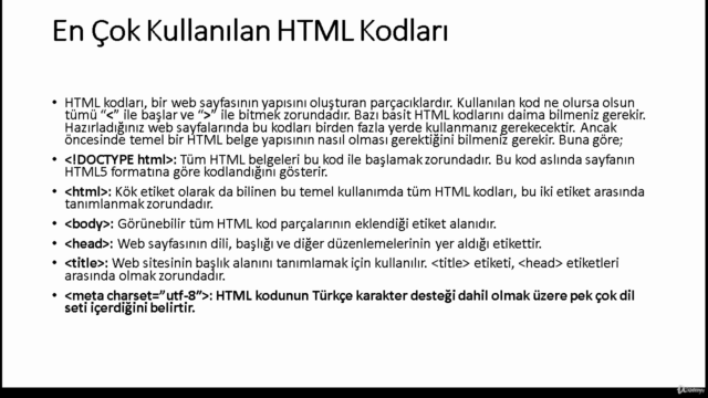 Yeni Başlayanlar için HTML Kursu – Screenshot 2