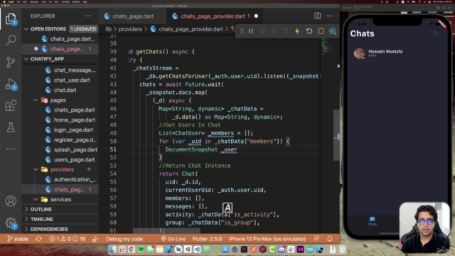 Flutter & Firebase Chat App: Master Flutter and Firebase – Screenshot 3