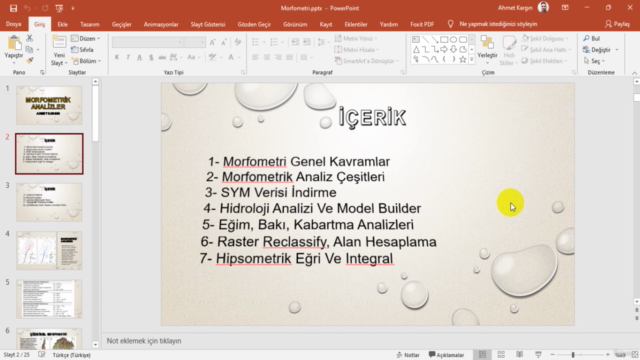 ArcGIS Morfometrik Analizler – Screenshot 1