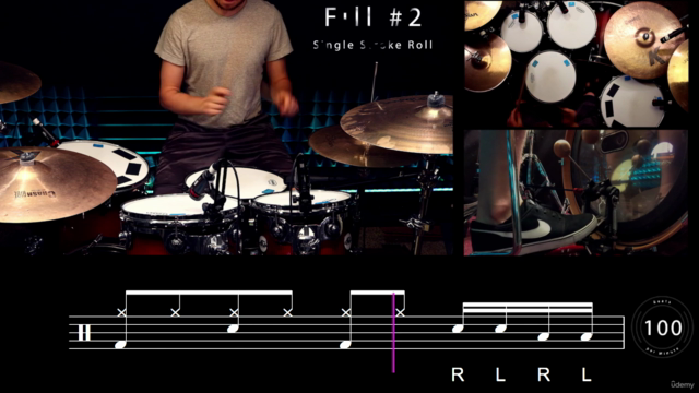 Single Stroke Roll | Beginner Rudiments | Drum Beats & Fills – Screenshot 4