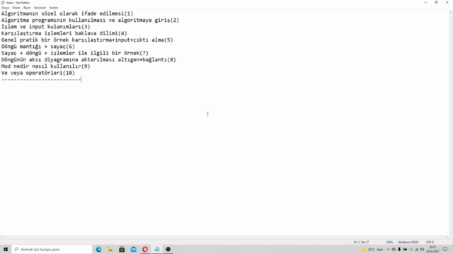 Sıfırdan Algoritma Ve Programlamaya Hazırlık Eğitimi – Screenshot 1
