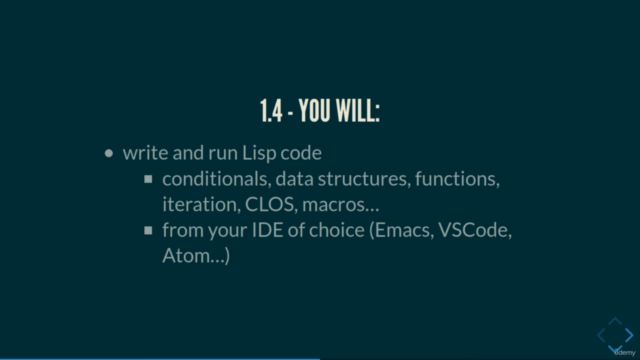 Common Lisp programming: from novice to effective developer – Screenshot 1