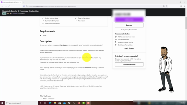 Narcissistic Behavior & Psychology: Certificate – Screenshot 1