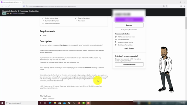 Narcissistic Behavior & Psychology: Certificate – Screenshot 2