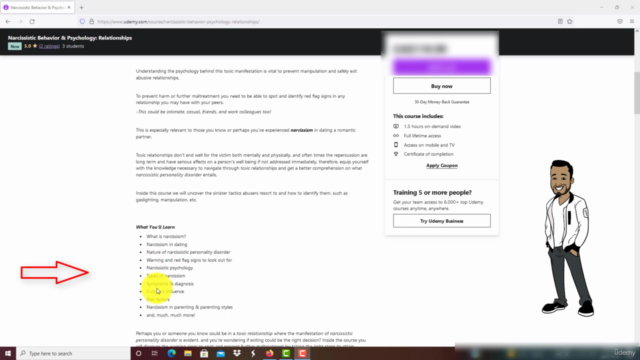 Narcissistic Behavior & Psychology: Certificate – Screenshot 3