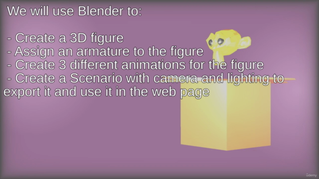 Creating a webpage using Blender and Three.js – Screenshot 2