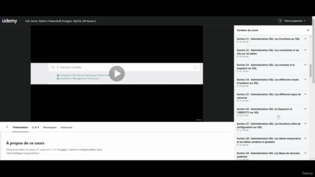 Le Pack ULTIME sur les bases de données (22 cours en 1) 47h – Screenshot 4