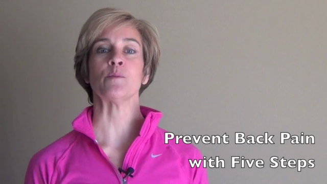 Prevent Back Pain with Five Steps – Screenshot 1