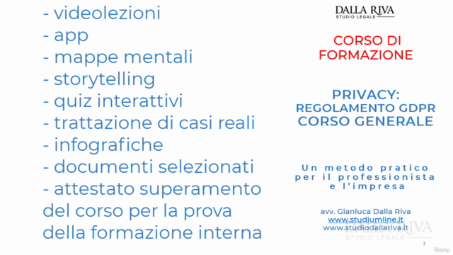 Privacy: regolamento GDPR - corso generale – Screenshot 1
