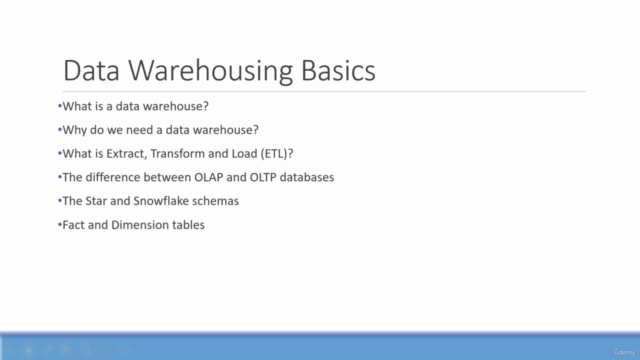 Introduction to Data Warehousing – Screenshot 1
