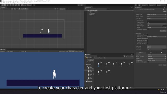 The Complete Guide to Unity 2D : Endless Runner – Screenshot 1