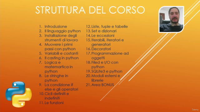 Linguaggio python: dalle basi a PRO. Il mega corso MASTER – Screenshot 4