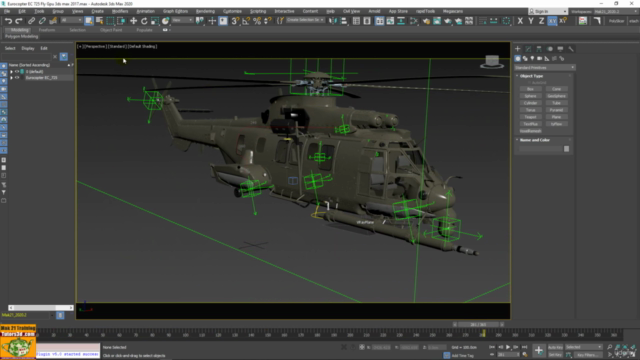 Making of Eurocopter 725 3ds max Modellazione Avanzata. – Screenshot 2