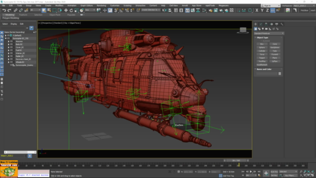 Making of Eurocopter 725 3ds max Modellazione Avanzata. – Screenshot 3