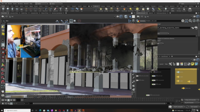Houdini FX : Creating a Building Explosion – Screenshot 2