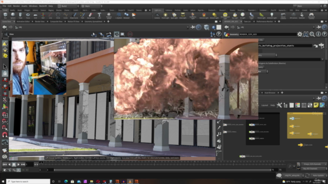 Houdini FX : Creating a Building Explosion – Screenshot 3