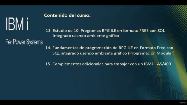 Lenguaje RPG ILE para IBM I (AS/400) en formato Free con SQL – Screenshot 4