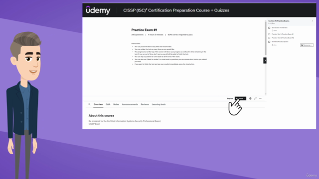 CISSP (ISC)² Certification Preparation Course + Quizzes – Screenshot 3