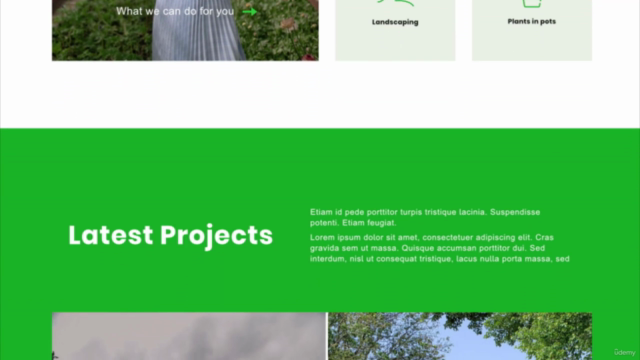 Design & Build a Gardening Website in Designer and Oxygen – Screenshot 3