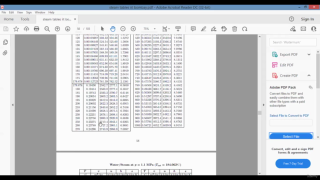 Introduction to steam properties and use of steam tables – Screenshot 4