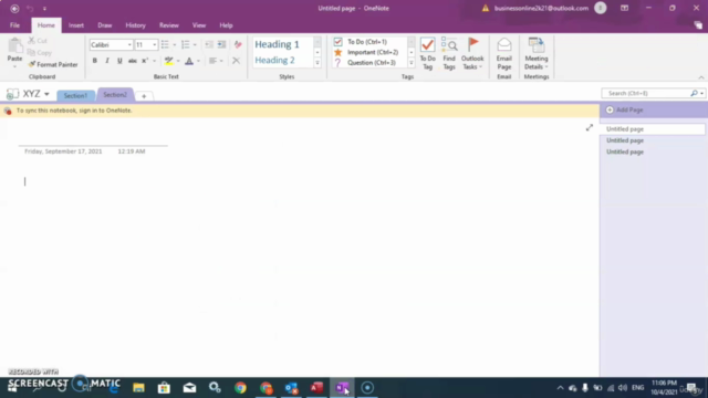 Microsoft Office Course | Microsoft Outlook OneNote & Access – Screenshot 1