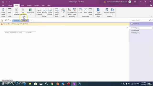 Microsoft Office Course | Microsoft Outlook OneNote & Access – Screenshot 2