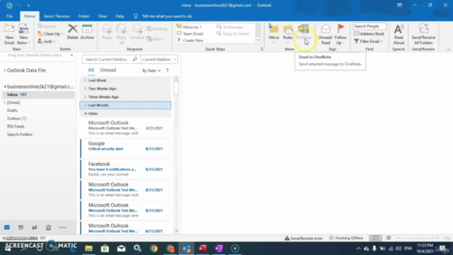 Microsoft Office Course | Microsoft Outlook OneNote & Access – Screenshot 4