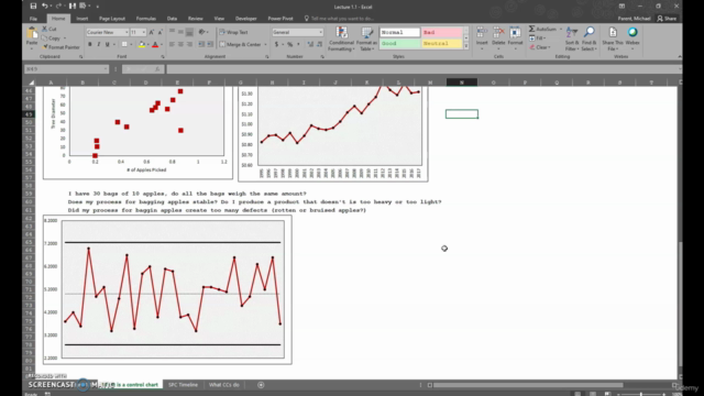 Quality Management in Excel- Control Charts – Screenshot 1