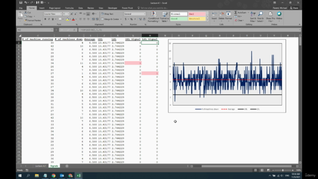 Quality Management in Excel- Control Charts – Screenshot 2