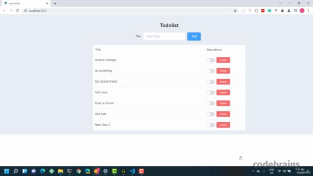 Build A TodoList with Java, Spring Boot and Vue – Screenshot 4