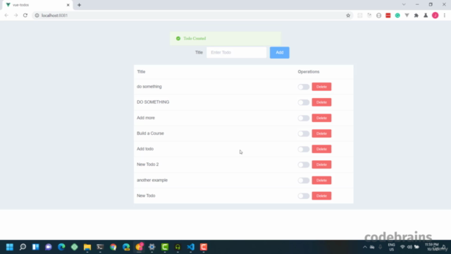 Build A TodoList with Laravel and Vue – Screenshot 2