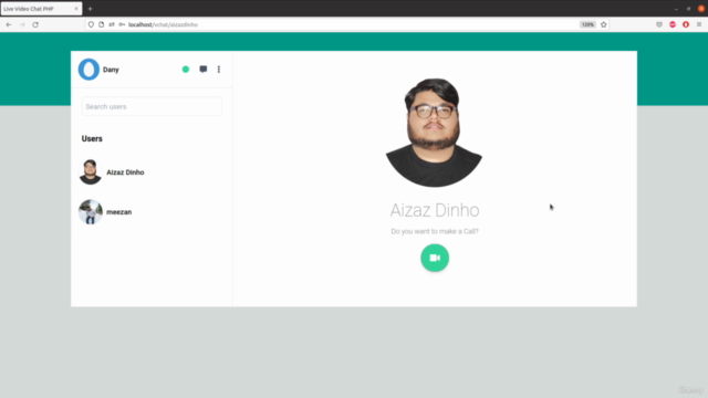 Create a Live Video Chat Application Using WebRTC, PHP, JS – Screenshot 1
