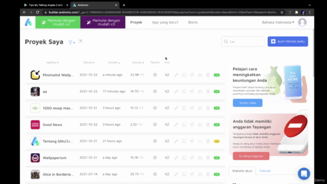 Membuat Beragam Aplikasi Android Tanpa Koding via Andromo V3 – Screenshot 4
