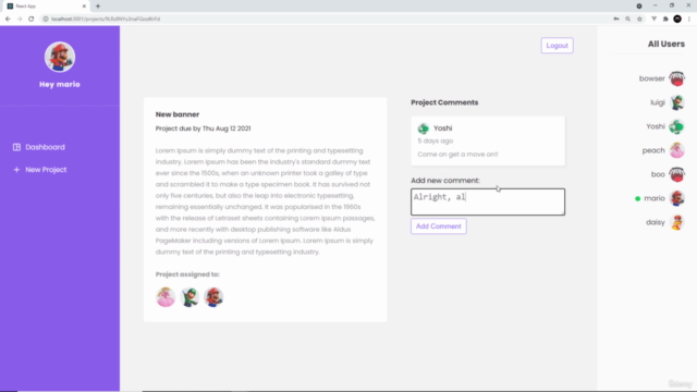 Build Dynamic Web Apps with React & Firebase – Screenshot 2