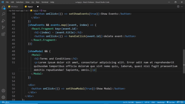 Build Dynamic Web Apps with React & Firebase – Screenshot 4
