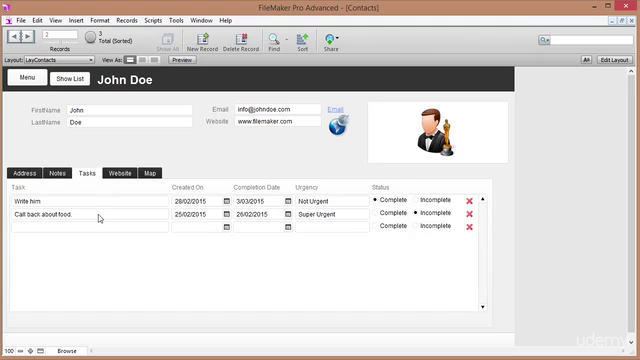 Filemaker Beginner Tutorial - contacts database - Screenshot_02