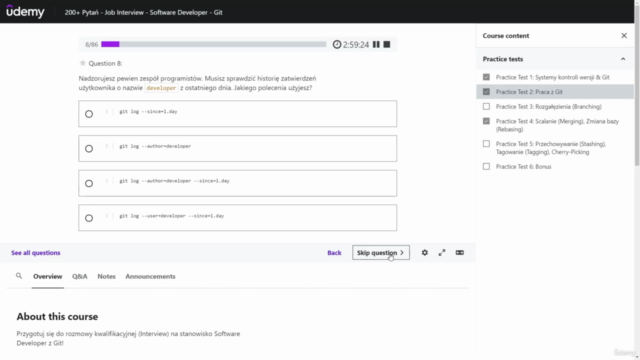 200+ Pytań - Job Interview - Software Developer - Git – Screenshot 2