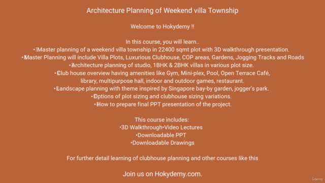 Master Planning of Weekend Villa Township – Screenshot 3
