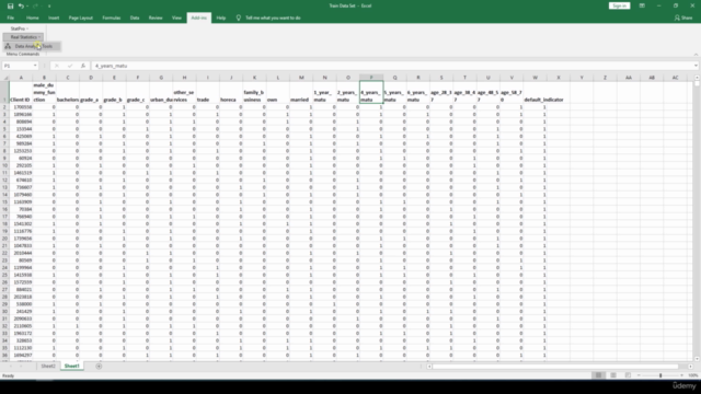 Machine Learning in Ms. Excel – Screenshot 4
