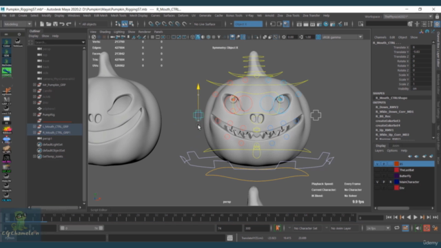 Create a complete 3D Animation - C4 - Facial Rigging – Screenshot 2