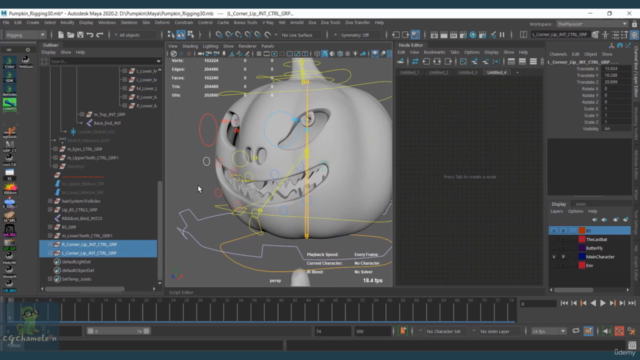 Create a complete 3D Animation - C4 - Facial Rigging – Screenshot 3
